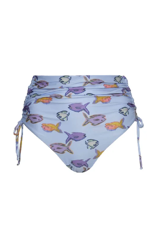 ladies bikini bottoms elk print -Pescaito 004 High Waist Bikini Bottom