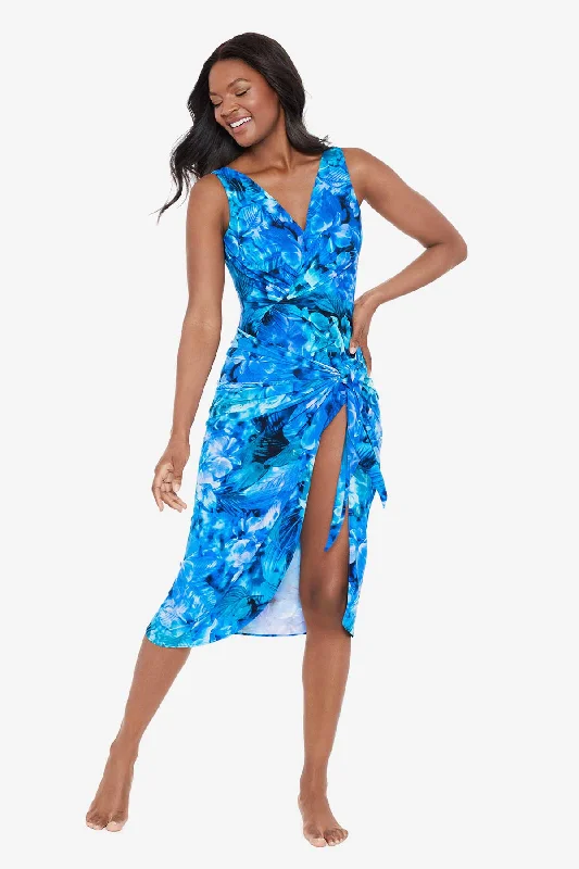 Women’s cover-up midnight sleek glow -Sous Marine Long Sarong Swim Cover Up