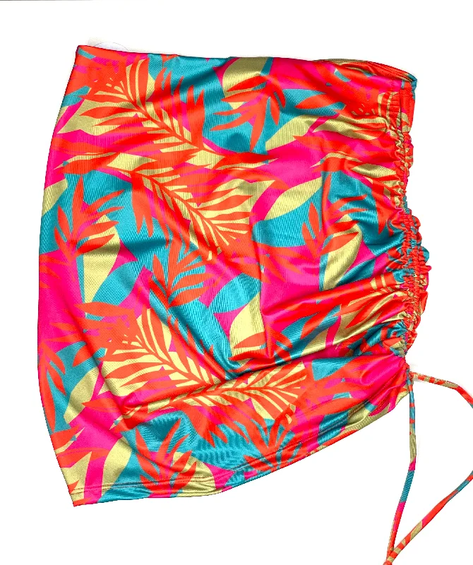 Women’s cover-up neon bold glow -Tropicalea mesh skirt