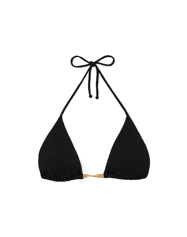 ladies bikini top UPF 50 -Firenze Mandy Tri Top - Black