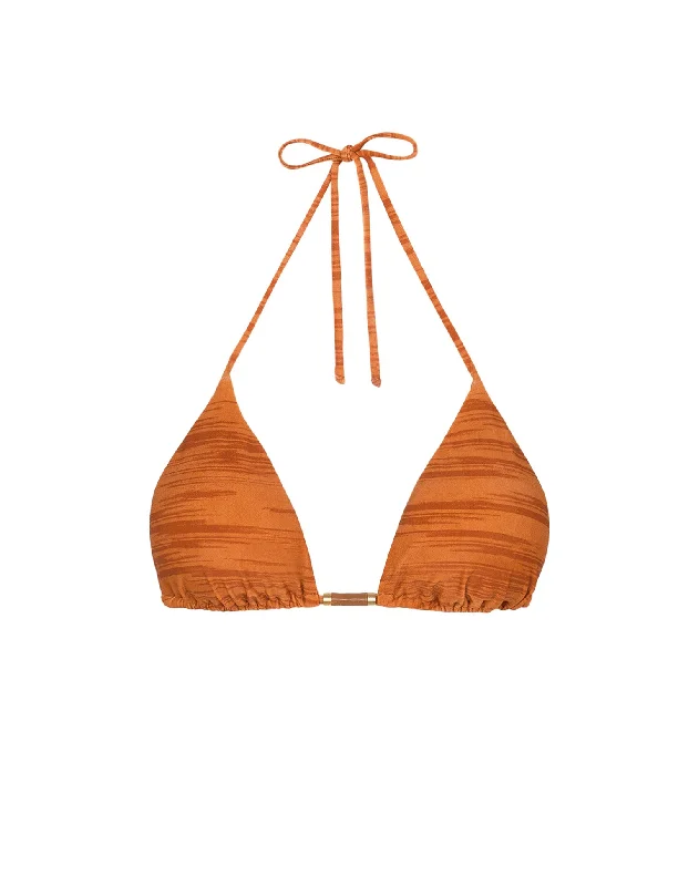 ladies bikini top palm design -Zora Tri Top (exchange only) - Gingko