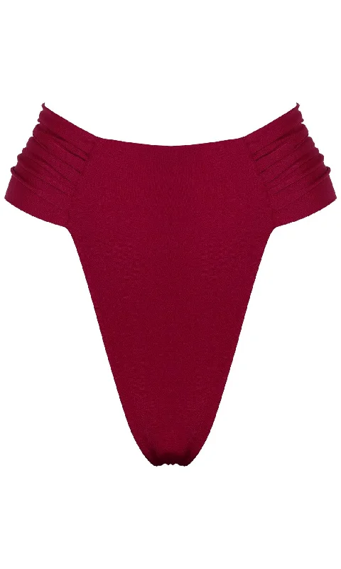 ladies bikini bottoms leaf dip -CLAM BIKINI BOTTOM