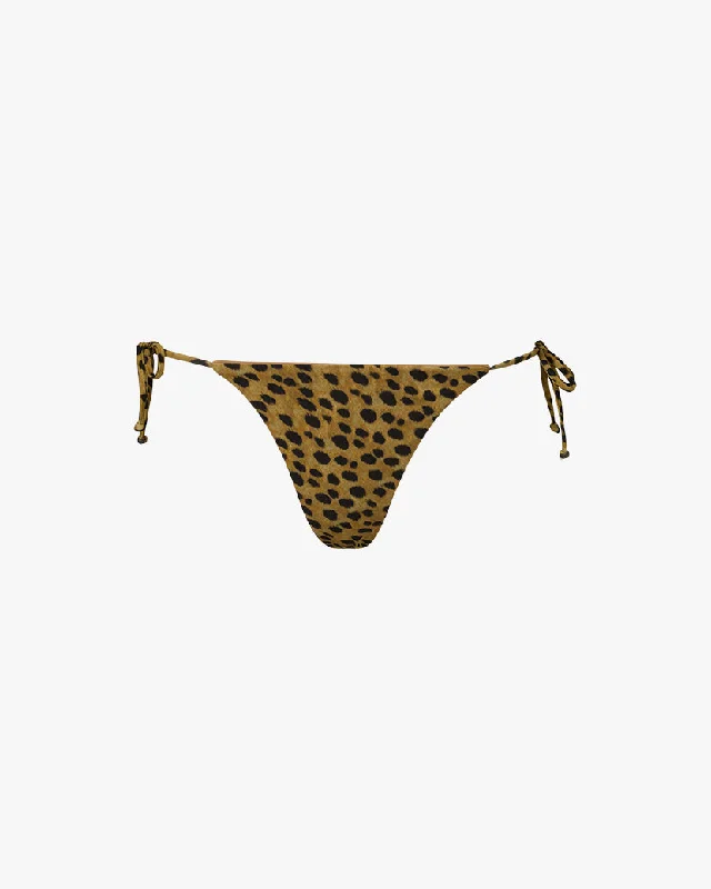 ladies bikini bottoms with lattice overlay -Tie Bottom