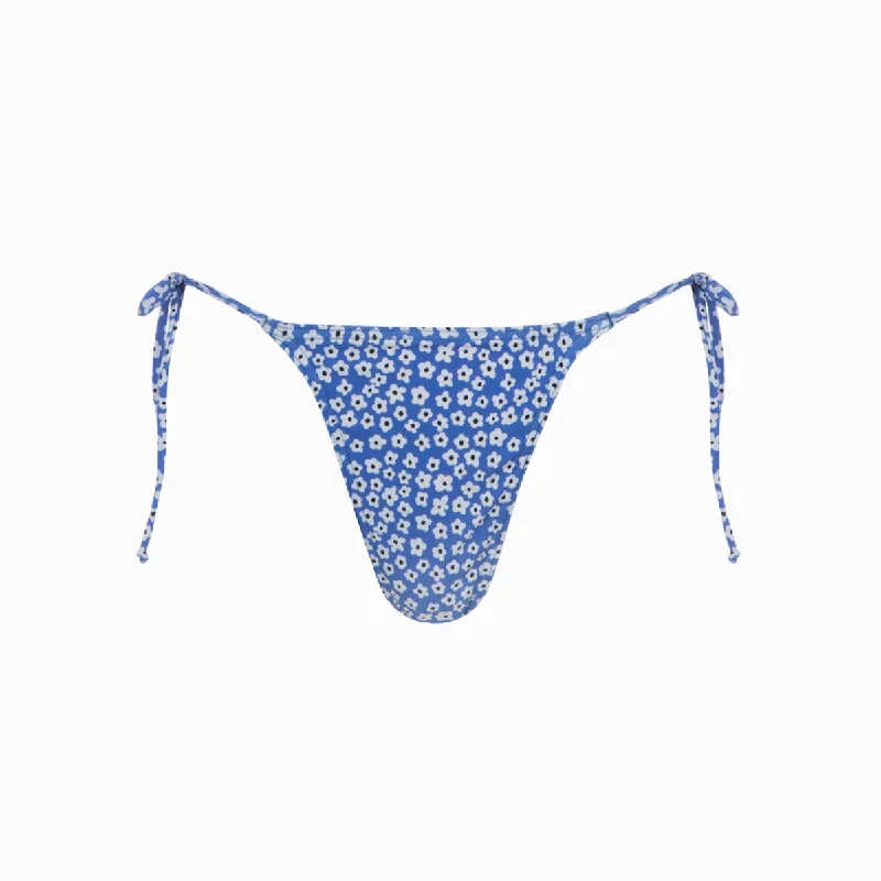 ladies bikini bottoms wave glow -Strappy Bikini Bottoms | Baby Daisy Blue