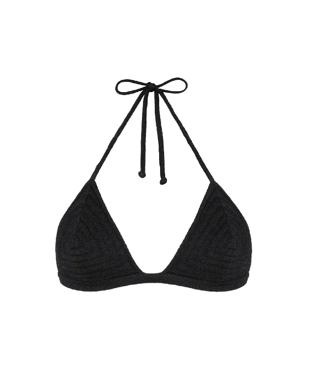 ladies bikini top city dip -Firenze Emily Neo Slim Tri Top - Black