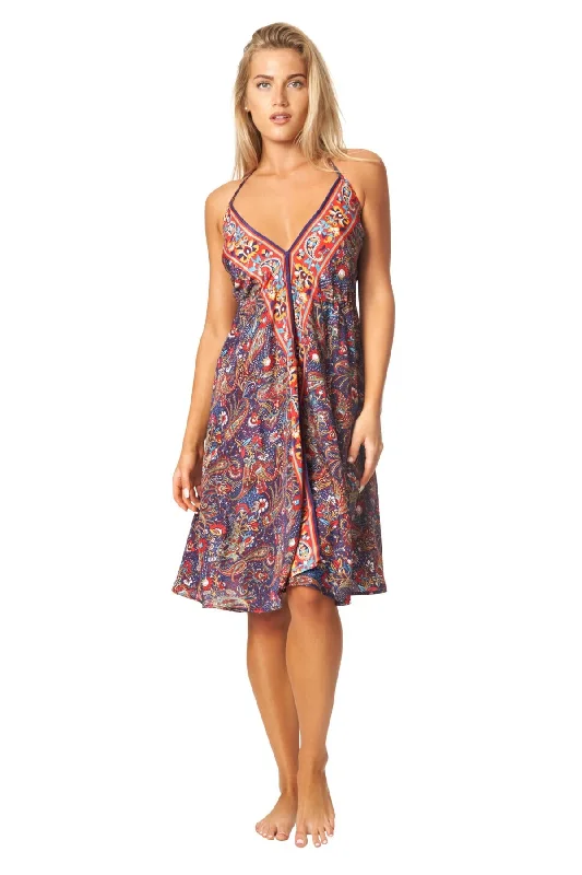 Women’s cover-up picnic glow -Cute Positano Mini Boho Dresses