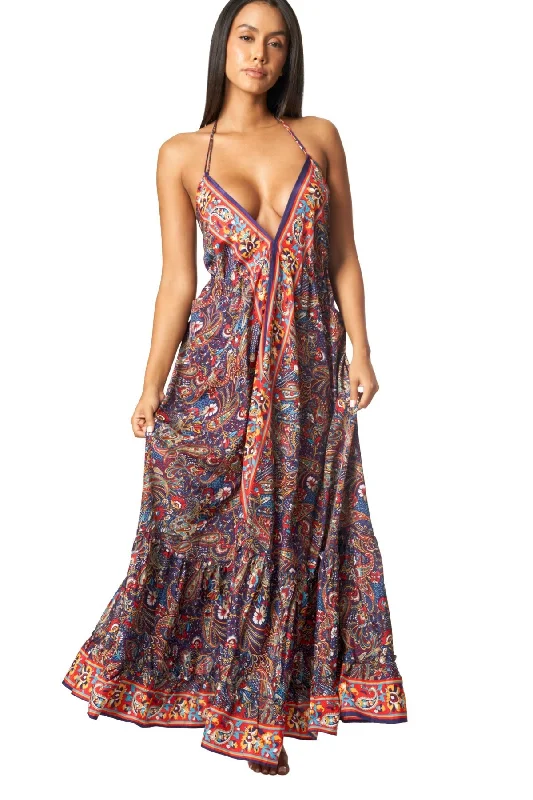 Women’s cover-up fall glow -Cute Positano Maxi Dresses