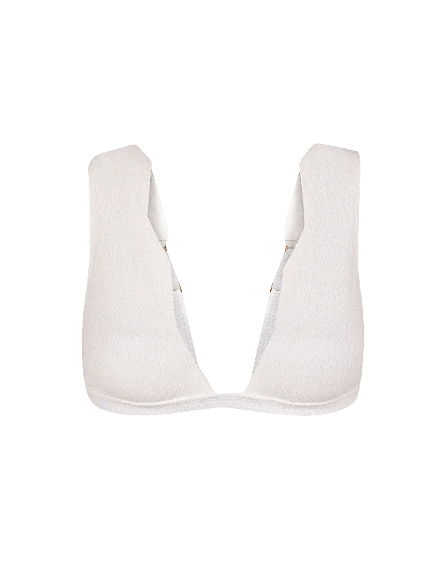 ladies bikini top slim coverage -Firenze Dakota Top - White