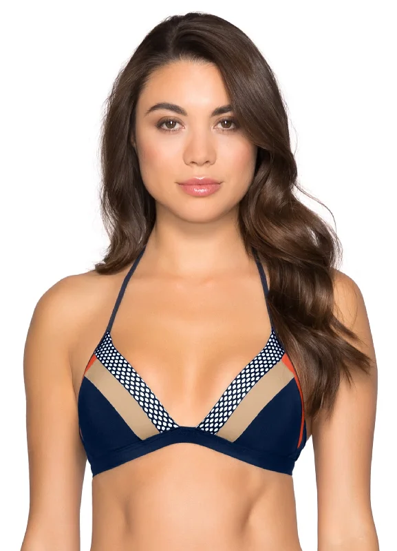 ladies bikini top low crest -Ultraluxe Tri Bra Bikini Top - Ink