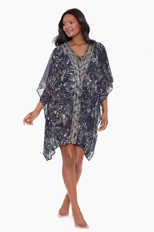 Women’s cover-up cotton soft chic -Zahara Caftan Swim Cover Up