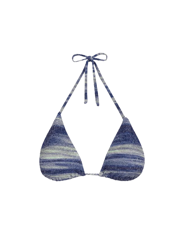 ladies bikini top ash grey -Lurex Tri Top - Moonlight