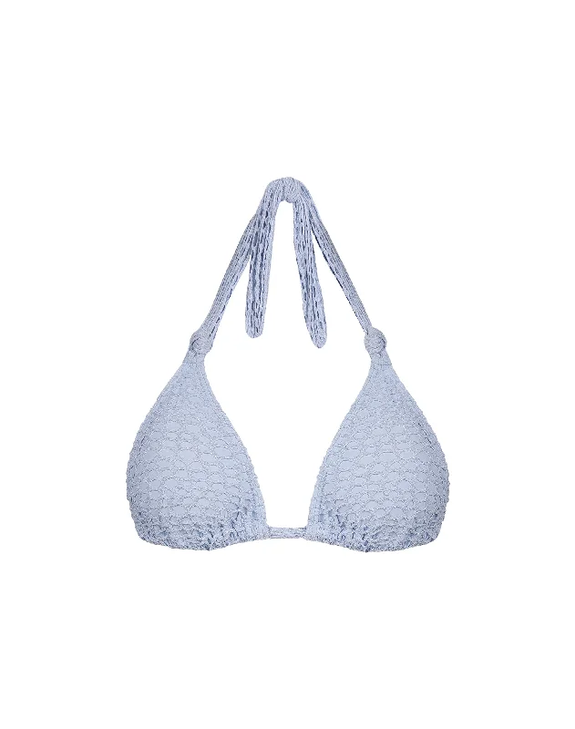 ladies bikini top croc texture -Mesh Lee Tri Top - Serenade