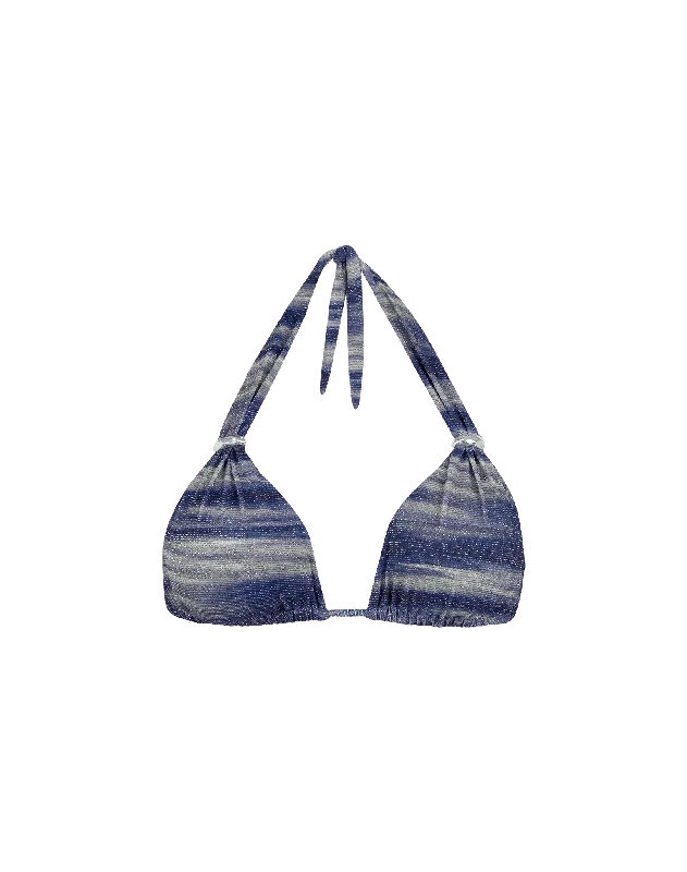 ladies bikini top mosaic design -Lurex Bia Tube Top - Moonlight