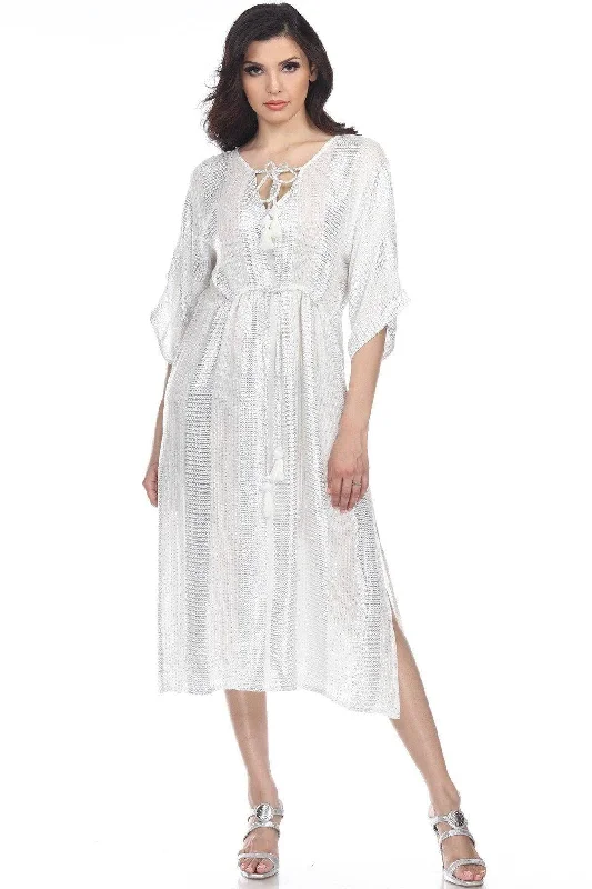 Women’s cover-up cream luxe chic -Women's Swimsuit Cover up Beach Kaftan for Bathing Suit Kaftan Tunic Cover Up Maxi Dresses Lougewear