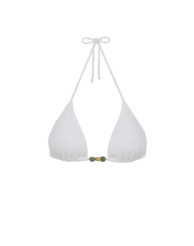 ladies bikini top cozy shape -Firenze Kiana Tri Top - White