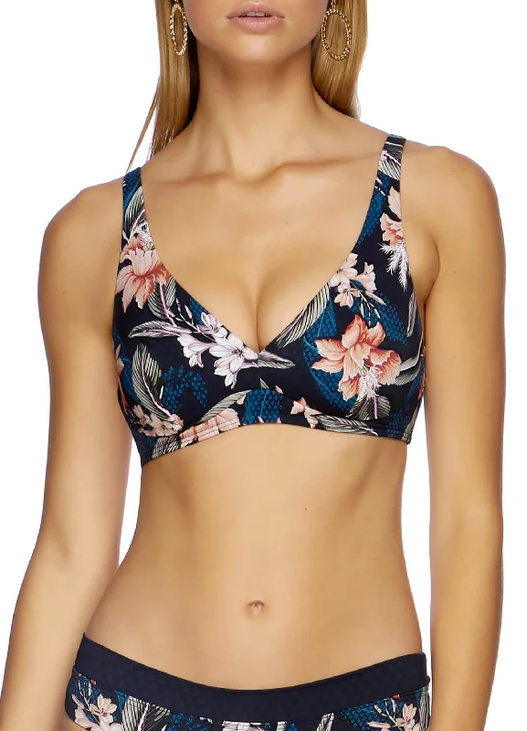 ladies bikini top plump shape -Serendipity D/DD Underwire Bikini Top - Navy