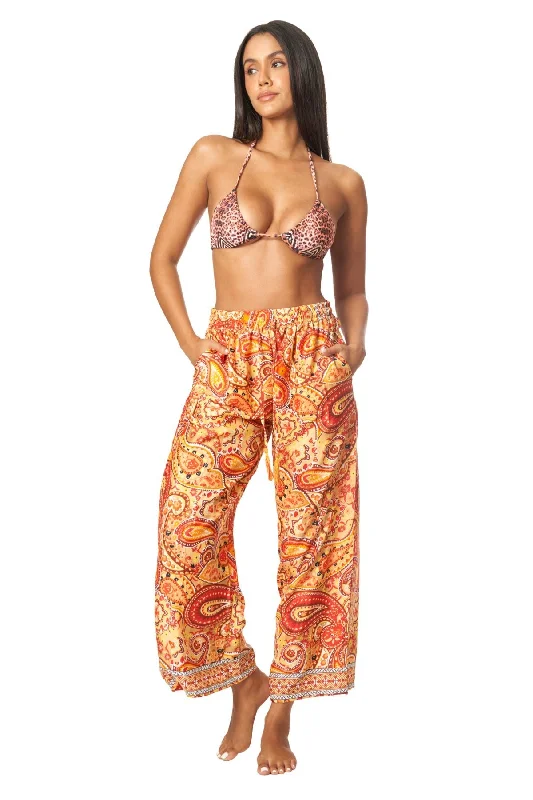 Women’s cover-up vibrant soft glow -Positano Boho Spring Summer Pants