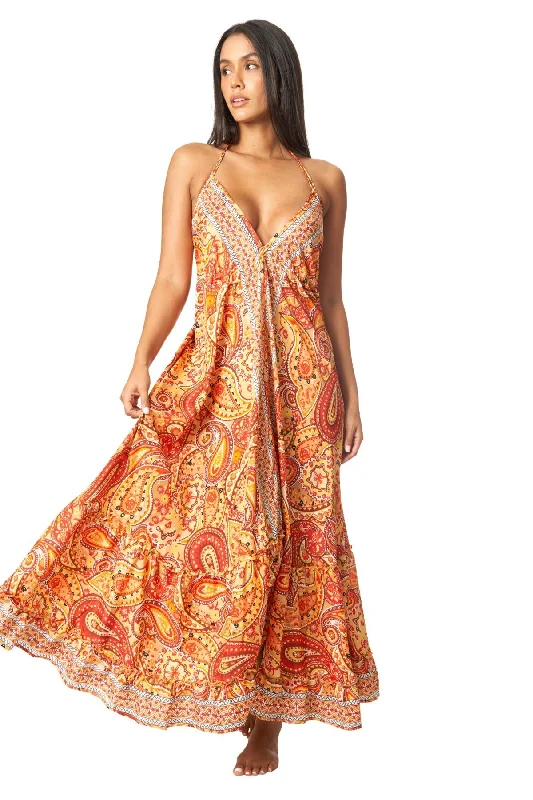 Women’s cover-up bikini sleek glow -Cute Positano Maxi Dresses