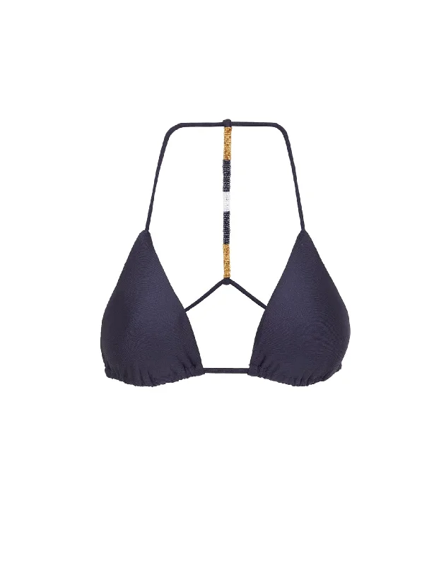 ladies bikini top daily swim -Ella Triangle Top - Indigo