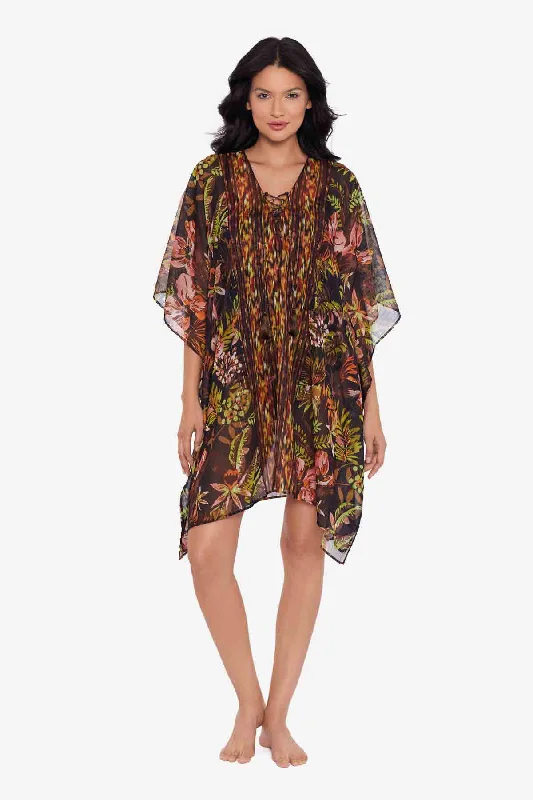 Women’s cover-up summer dress flair -Botanico Caftan Swim Cover Up