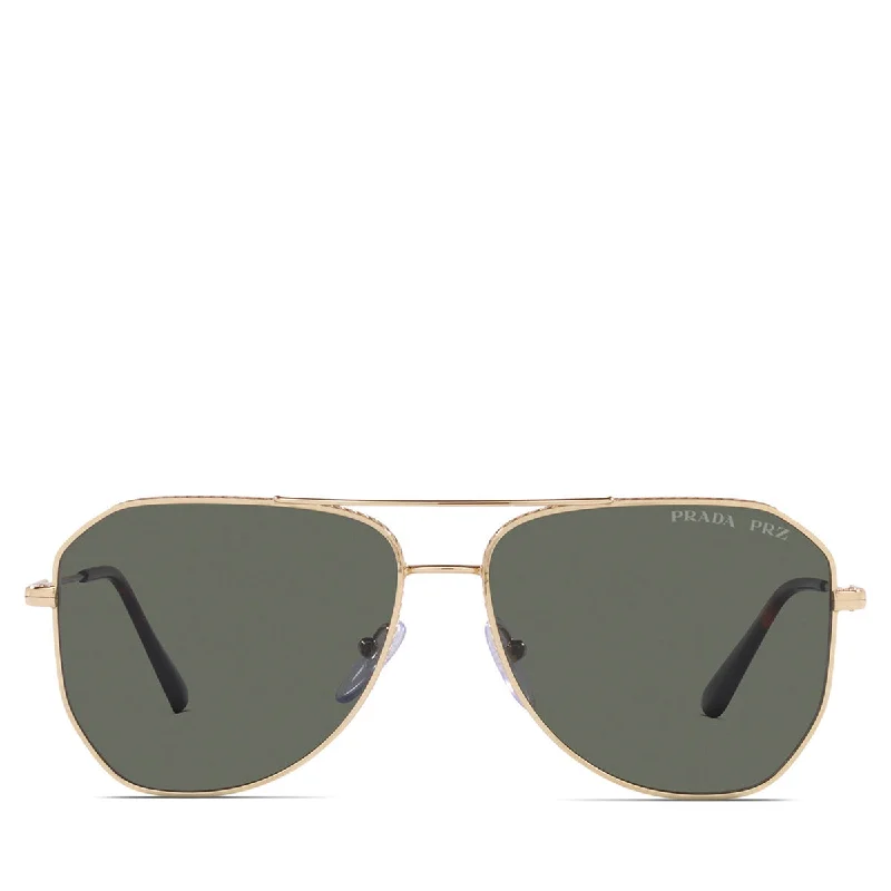 Women’s sunglasses chartreuse glow -Men's Prada Metal Sunglass Pale Gold