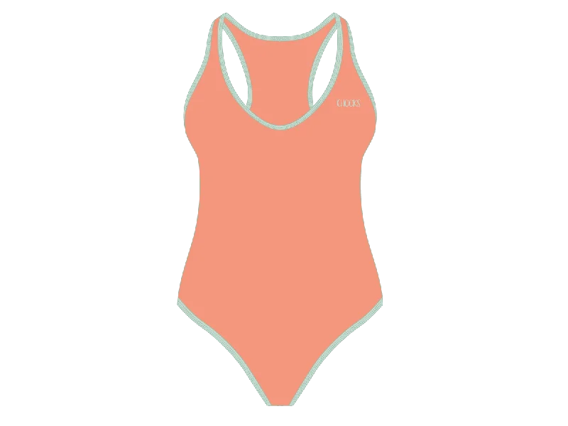 ladies one-piece swimsuit dense polyester -Bubblegum Cayman One-Piece