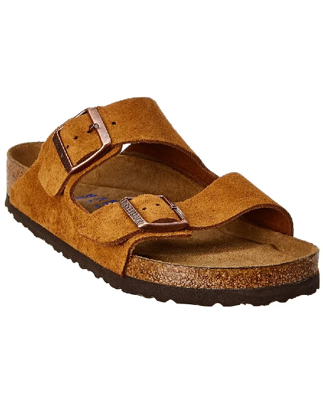 Women’s sandals orthopedic suede flair -Birkenstock Women's Arizona Soft Footbed Suede Leather Sandal