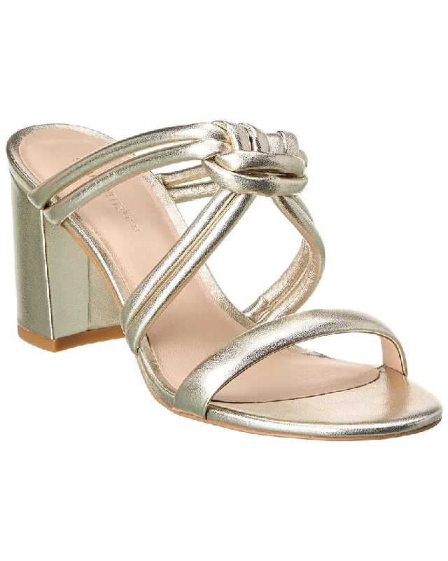 Women’s sandals slate suede chic -Stuart Weitzman Twistknot 75 Leather Sandal