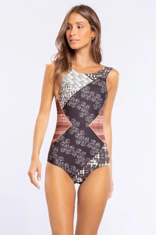 ladies one-piece swimsuit buttery gloss -Nomad Lux One Piece