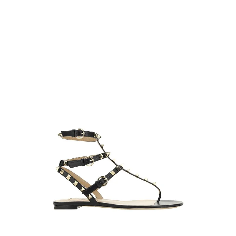 Women’s sandals straw braided glow -Valentino Garavani Valentino Garavani Rockstud Women's Sandals