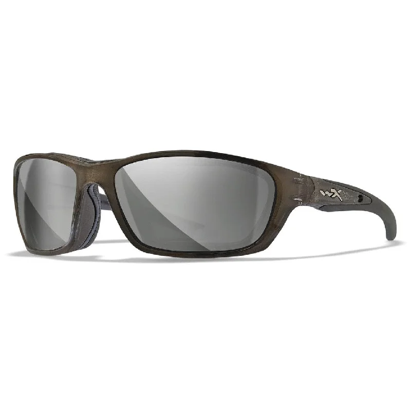 Women’s sunglasses moss luxe flair -Wiley X Brick Safety Sunglasses with Crystal Metallic Frame and Silver Flash Lens