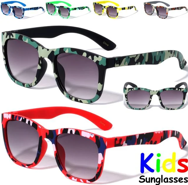 Women’s sunglasses coastal chic flair -Children's Unisex Camouflage Classic Sunglasses for Boy's and Girl's