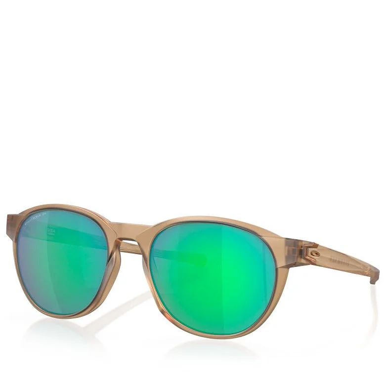 Women’s sunglasses cat-eye vibrant glow -OAKLEY REEDMACE MATTE SEPIA W/ PRIZM JADE POLARIZED