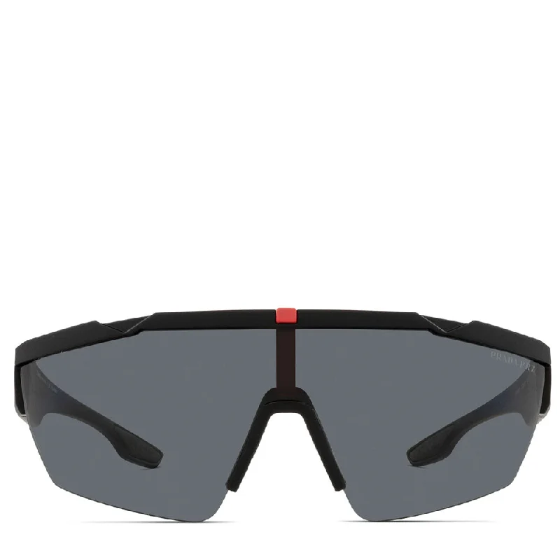 Women’s sunglasses rhinestone glow -Men's Prada Linea Rossa Injected Man Sunglass Black Rubber 03xs