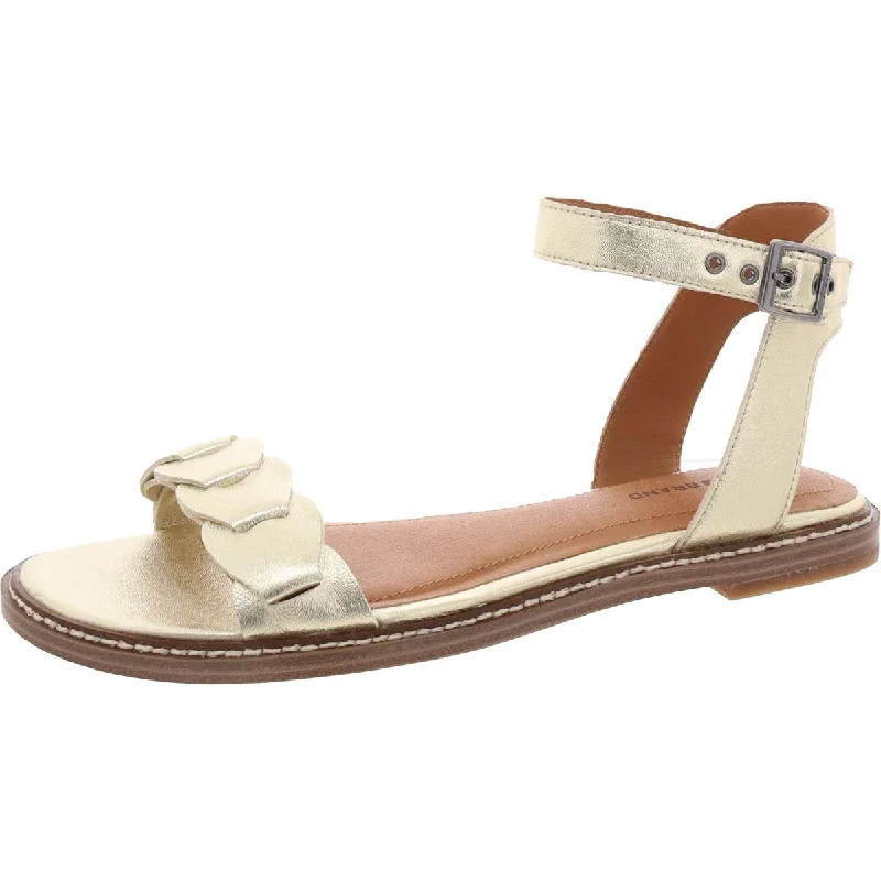 Women’s sandals open toe woven chic -Kyndall Womens Slip On Buckle Ankle Strap