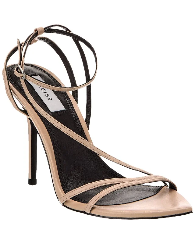 Women’s sandals orthopedic suede flair -Reiss Adela Leather Sandal