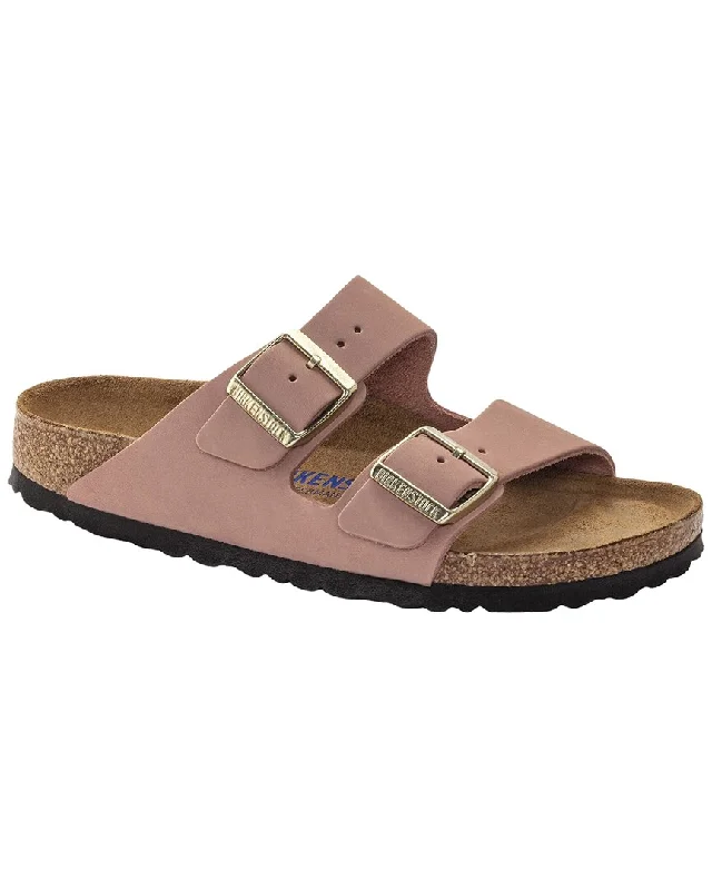 Women’s sandals cork platform chic -Birkenstock Arizona Soft Footbed Leather Sandal