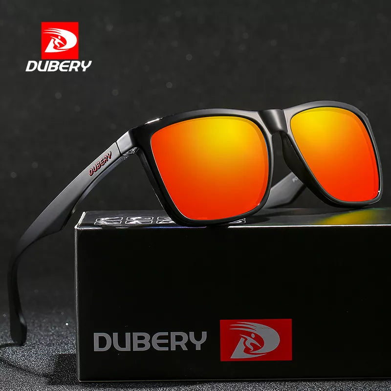 Women’s sunglasses square glow -DUBERY Square Men's Summer UV Polarized Sunglasses Brand Designer Driving Driver Mirror Sunglass Male Shades For Men Oculos D150