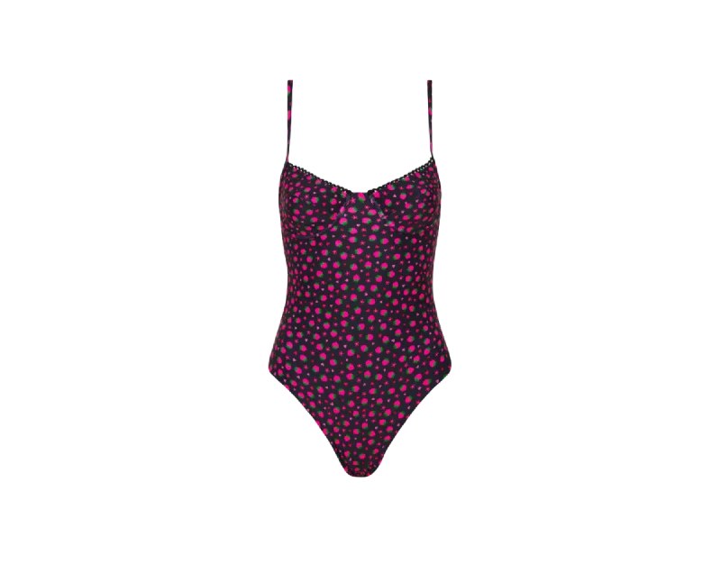 ladies one-piece swimsuit soft swim -Kulani Kinis Underwire Cheeky One Piece - Ruby Kisses