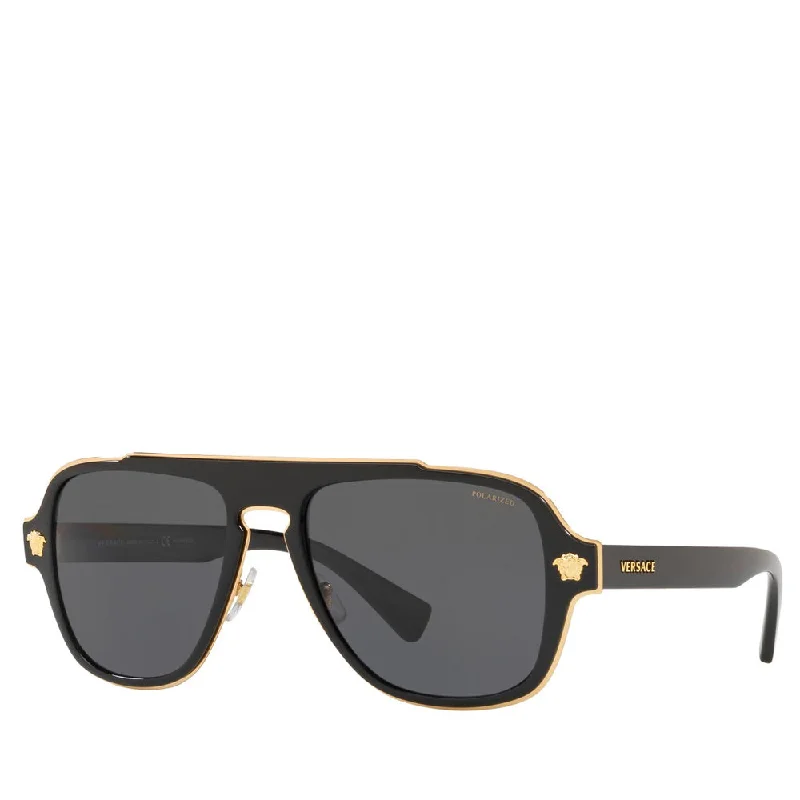 Women’s sunglasses sky chic glow -Versace Metal Man Sunglass Black