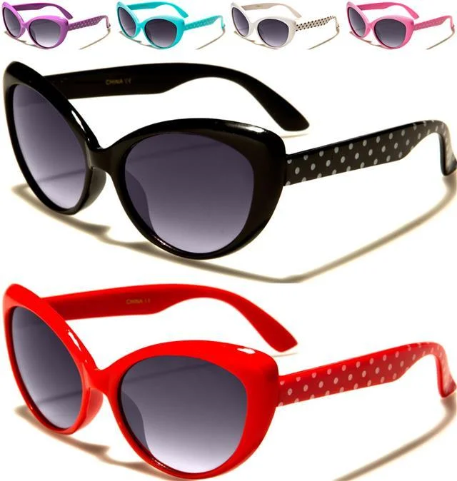 Women’s sunglasses durable sleek -Children's Girl's Retro Cat Eye Sunglasses for Kids