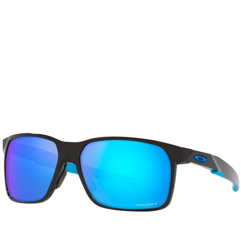 Women’s sunglasses coastal chic flair -PORTAL X POLISHED BLACK W/ PRIZM SAPPHIRE