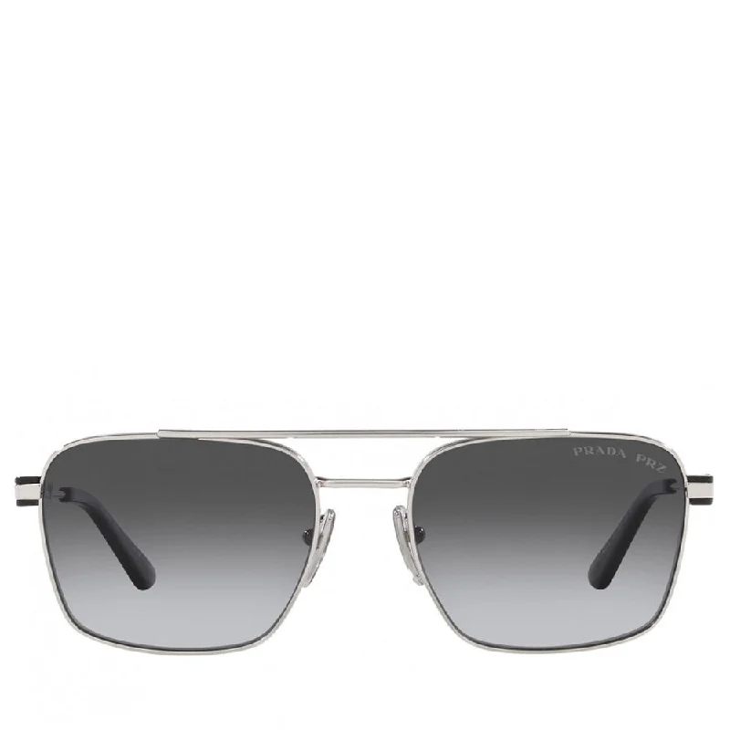 Women’s sunglasses flexible chic -Prada Metal Man Sunglass Silver