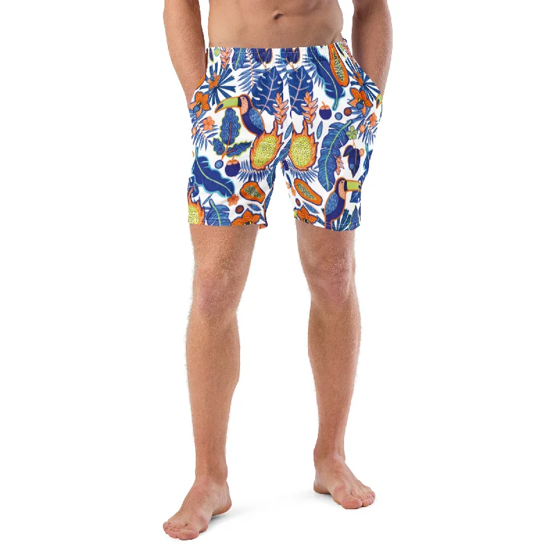 ladies one-piece swimsuit beach glow -Papaya Toucan CBO Swim Trunks