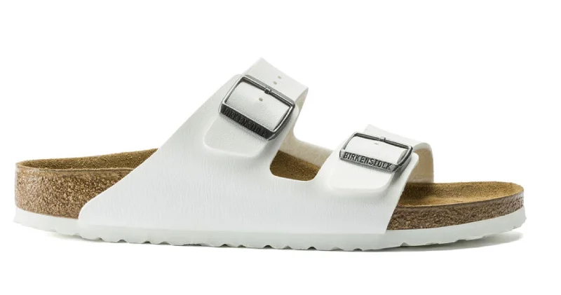 Women’s sandals slingback woven glow -Women's Arizona Birko Flor Sandals In White