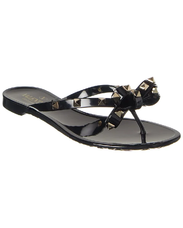 Women’s sandals eco woven glow -Valentino Rockstud Rubber Flip Flop