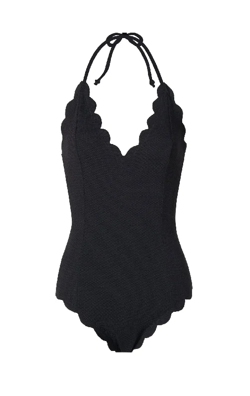 ladies one-piece swimsuit tassel detail -Broadway Maillot