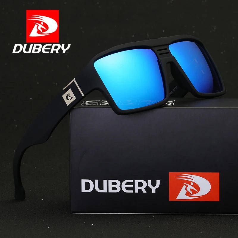 Women’s sunglasses casual luxe chic -DUBERY Polarized Sunglasses Men's Retro Male Goggle Colorful Sun Glasses For Men Fashion Brand Luxury Mirror Shades Oculos 729