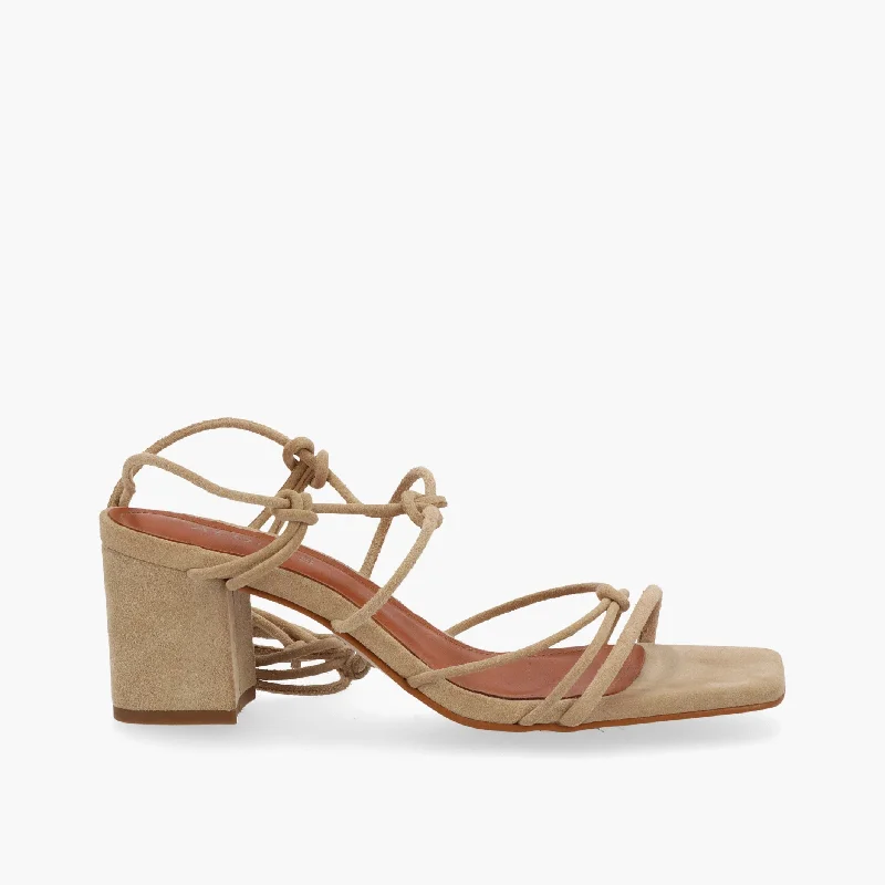 Women’s sandals luxury canvas flair -Paloma Sand Leather Sandals