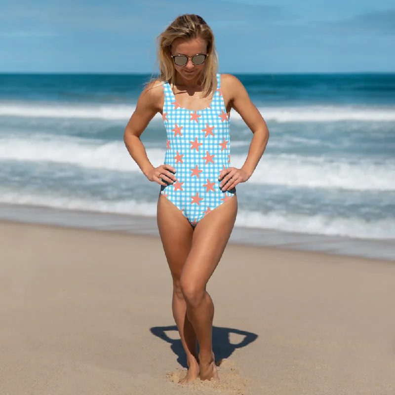 ladies one-piece swimsuit soft spandex -Wish Upon A Starfish One-Piece Swimsuit